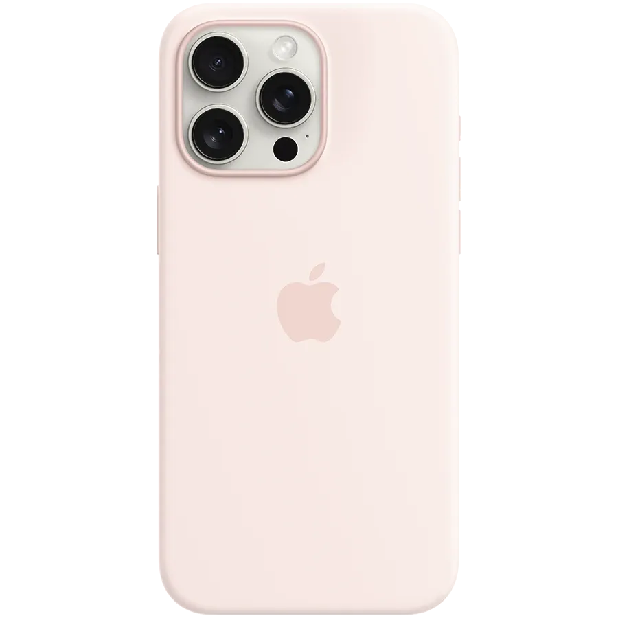 APPLE Silicone Case with MagSafe, Light Pink for iPhone 15 Pro Max — Image №1