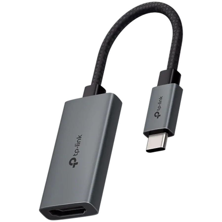 TP-LINK USB to HDMI Adapter, 0.1 m, Gray/Black — Image №1