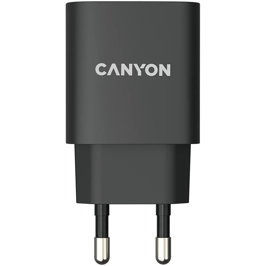 CANYON H-20-02 Προσαρμογέας ρεύματος USB-C, 20 βατ, Μαύρος — Εικών №1