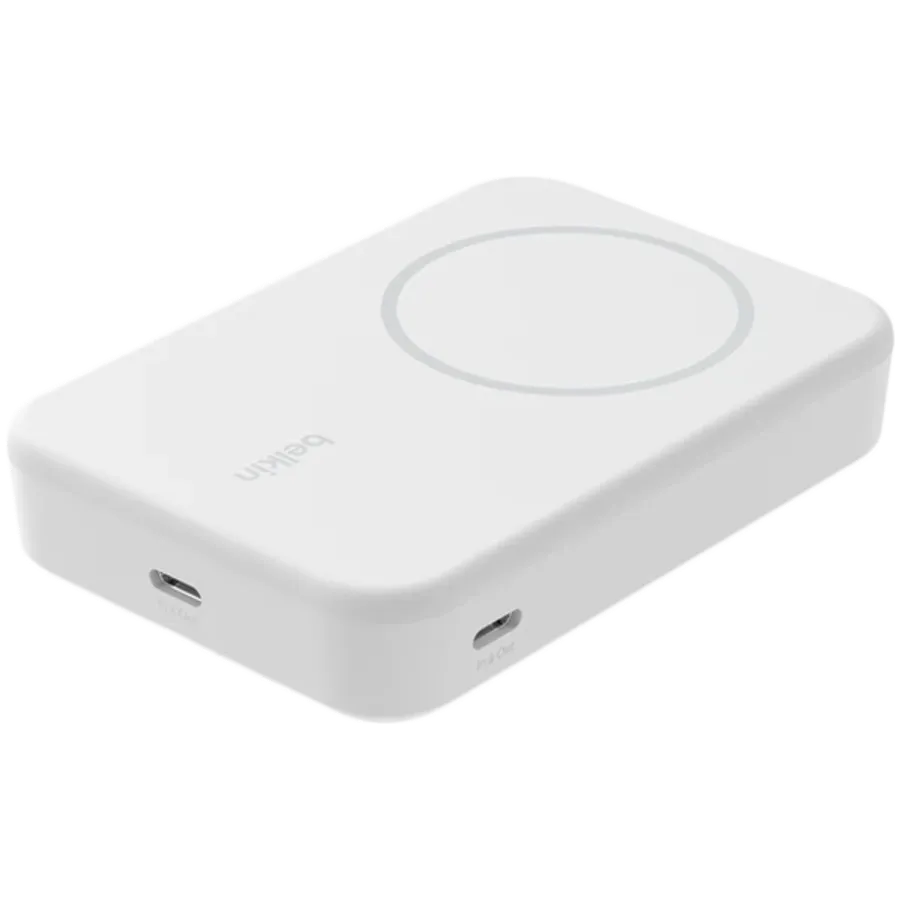 BELKIN BoostCharge Qi2 Magnetic Power Bank, 10000 mAh, Λευκό — Εικών №2