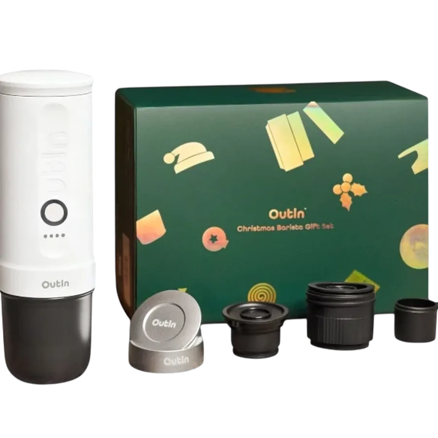 OUTIN Coffee Machine Plus Set, Pearl White — Εικών №1