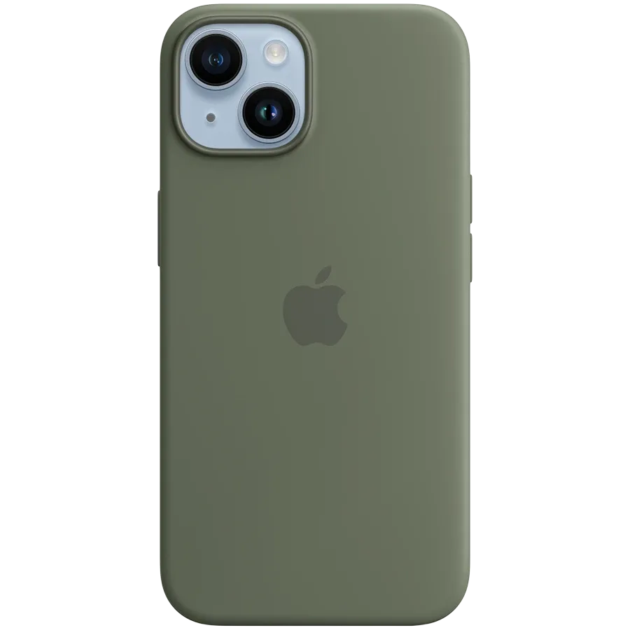 Պատյան APPLE Silicone Case հետ MagSafe Ձիթապտղի գույն for iPhone 14 — image №1