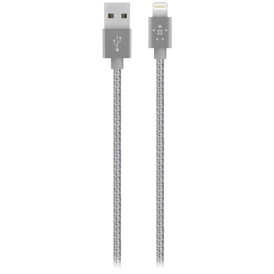 BELKIN Кабель-переходник с USB на Lightning, 1.2 м, Серый — Изображение №1
