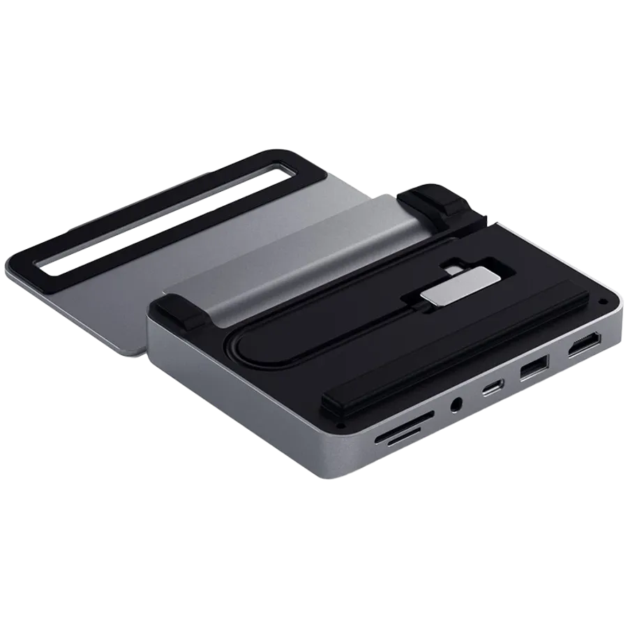 SATECHI  Multiport Adapter Stand Hub Space Gray — Image №3