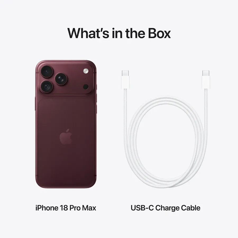 Apple iPhone 18 Pro Max, 2 TB, Burgundy — Εικών №10