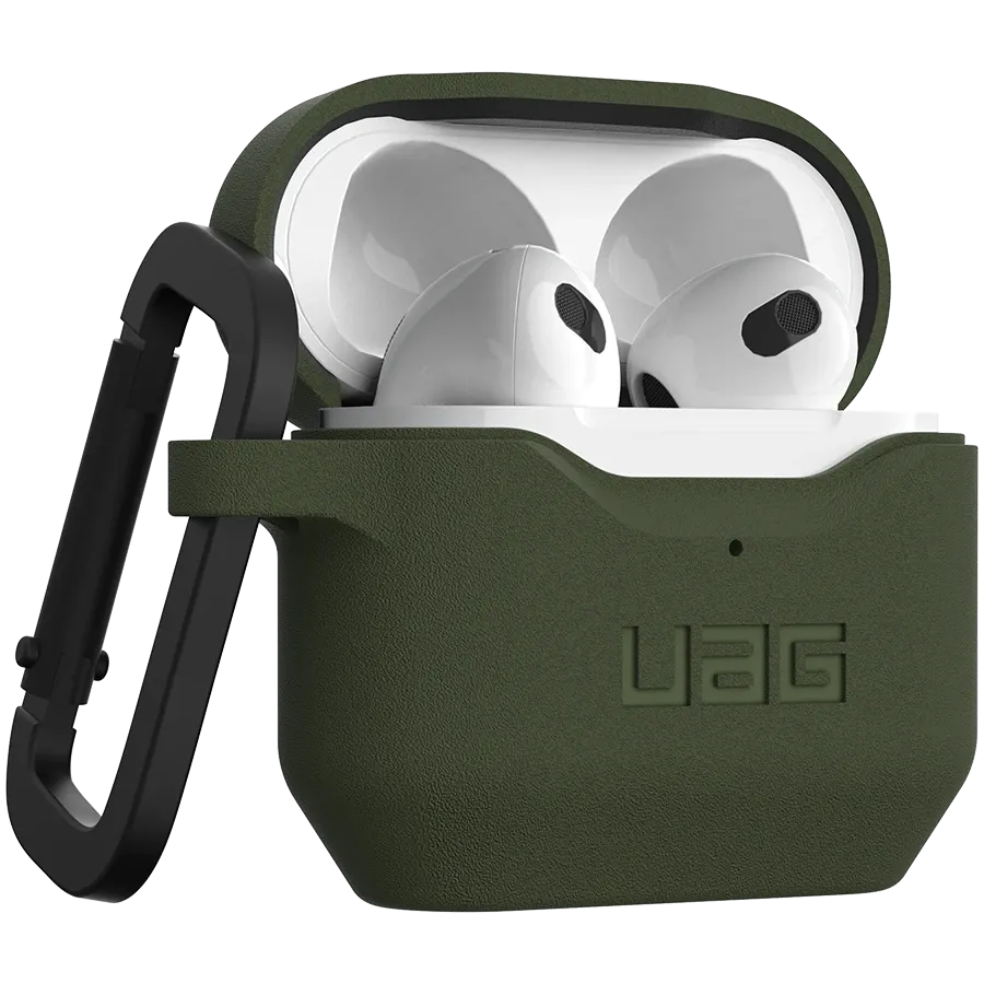 UAG Защитный чехол Standard Issue Silicone Case , Оливковый для AirPods (Gen. 3) — Изображение №1