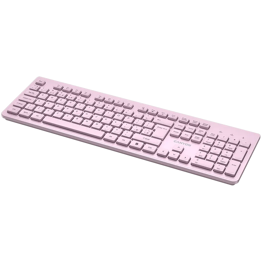 CANYON HKB-W01 Πληκτρολόγιο, Ασύρματο, Ροζ — Εικών №4