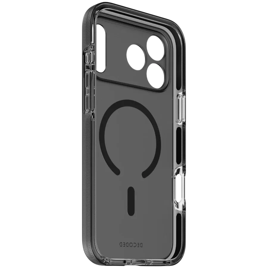 DECODED Защитный чехол Clear Case with MagSafe, Frost Black для iPhone 17 Pro Max — Изображение №4