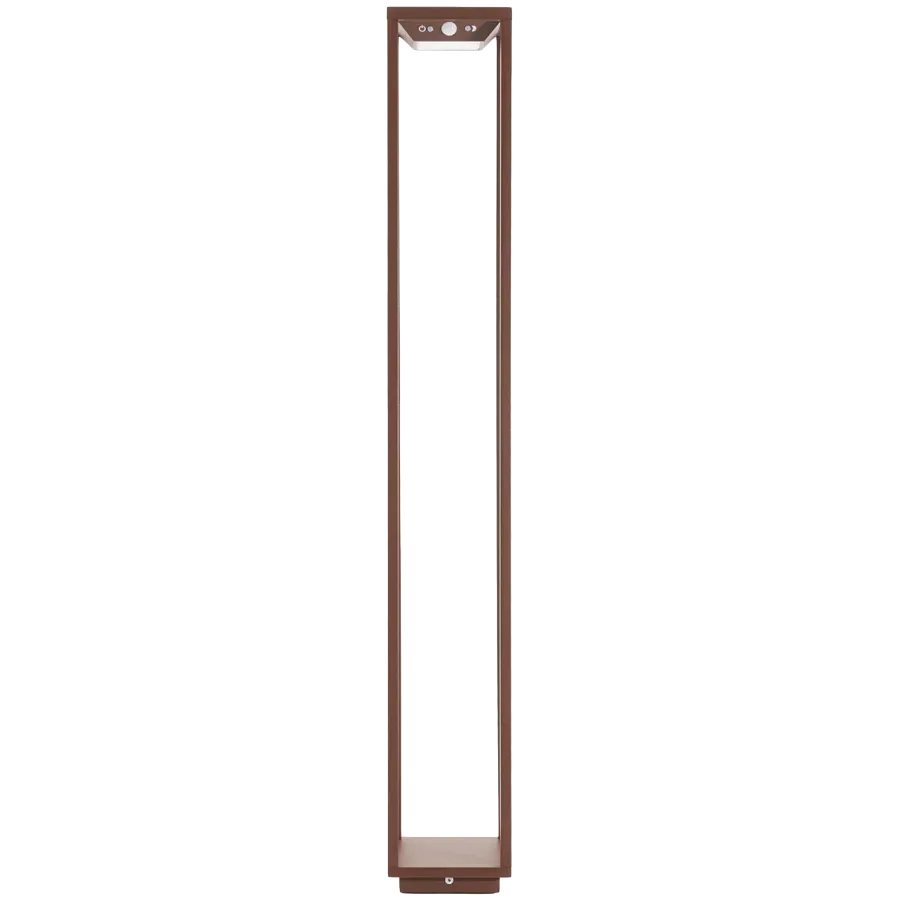 ZAFFERANO HOME SOLAR FLOOR LAMP 140x140x1000mm. 2.2W - IP54 - RUST — Image №1