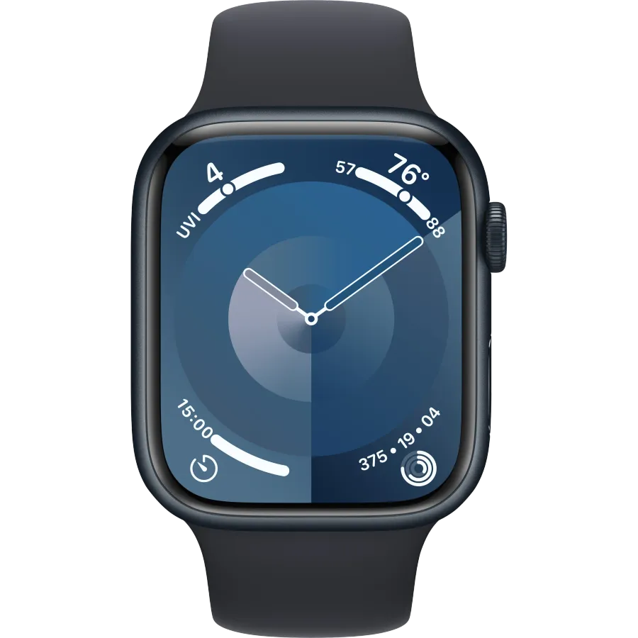 Apple Watch Series 9 GPS, 45χιλ., Μεσάνυχτα, Midnight Sport Band, M/L — Εικών №2 Apple Watch Series 9 GPS, 45χιλ., Μεσάνυχτα, Midnight Sport Band, M/L — Εικών №2