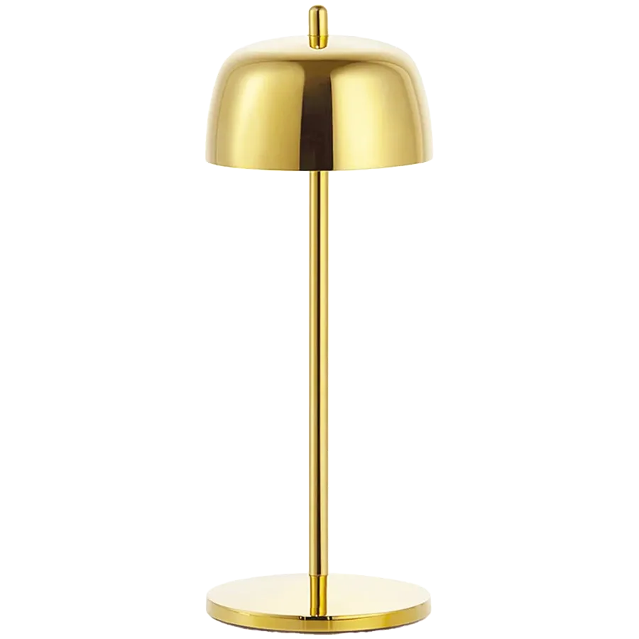 ZAFFERANO CIRCE PRO TABLE LAMP 110x300mm. SHINY GOLD 2.2W LED 133/154lm. — Image №1