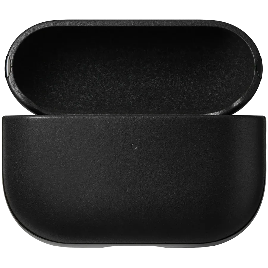 NOMAD Чехол Modern Leather Case , Чёрный для AirPods Pro (Gen. 2) — Изображение №4