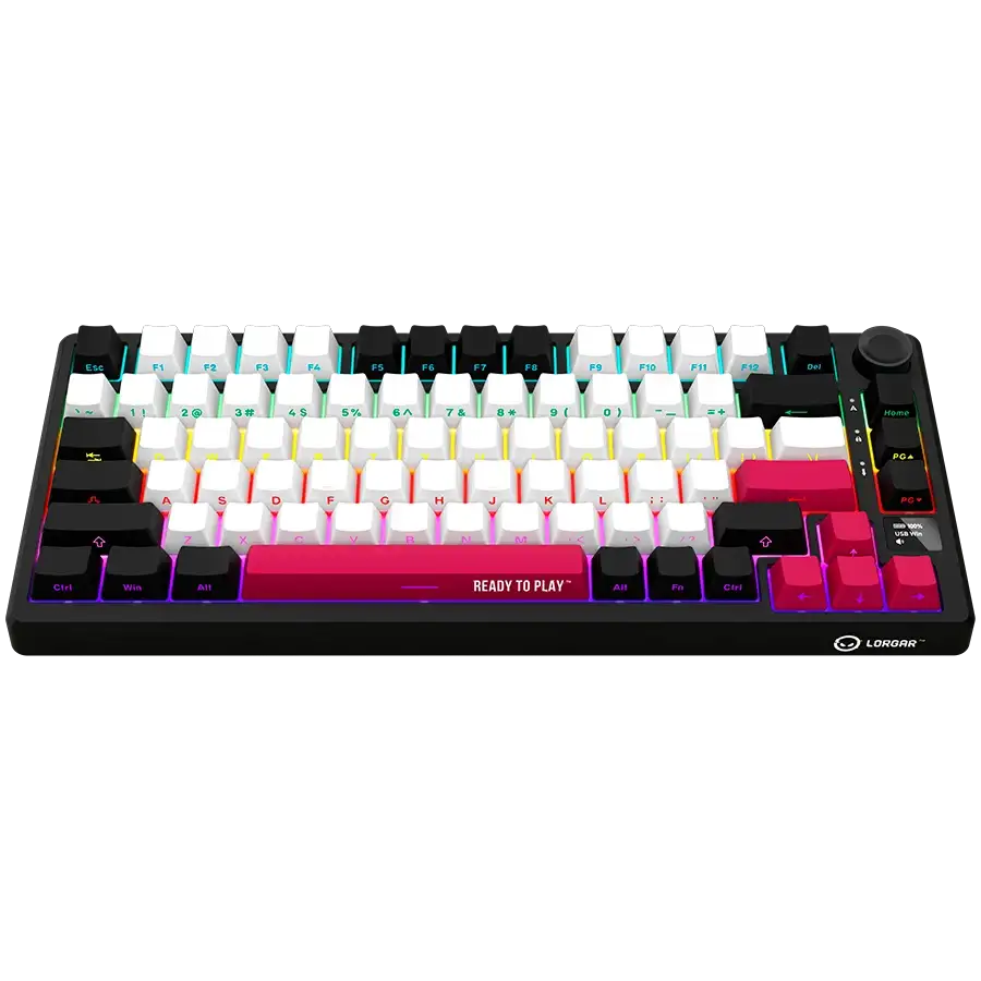 LORGAR KBP7075W Игровая клавиатура, Беспроводное, Чёрный, Английский — Изображение №3 LORGAR KBP7075W Игровая клавиатура, Беспроводное, Чёрный, Английский — Изображение №3