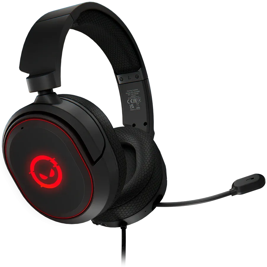 Gaming Headset LORGAR, Wired, with Microphone, Black — Image №1
