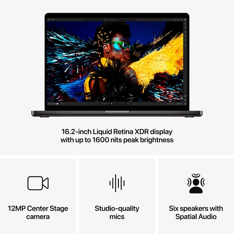 Apple MacBook Pro 16.2"  Apple M4 Max (16C CPU/40C GPU), 48 GB, 1 TB, Space Black, 2024 — Image №6