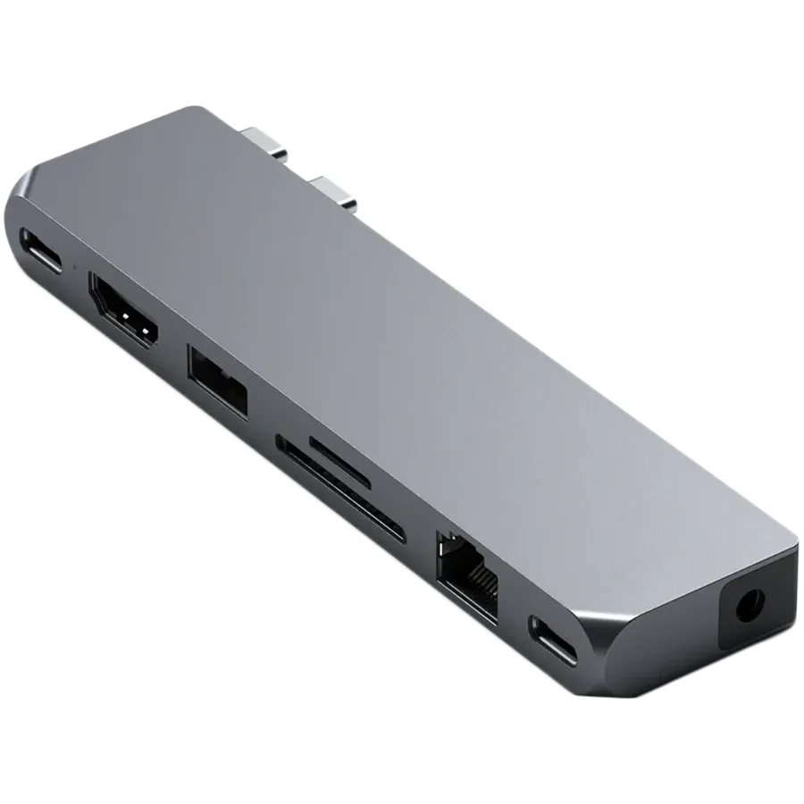 Προσαρμογέας πολλαπλών θυρών SATECHI Pro Hub Max, Space Gray — Εικών №1