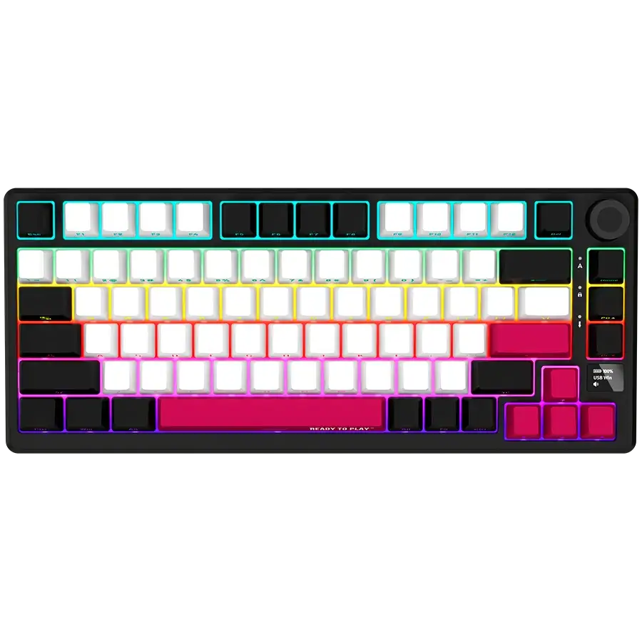 LORGAR KBP7075W Игровая клавиатура, Беспроводное, Чёрный, Английский — Изображение №1 LORGAR KBP7075W Игровая клавиатура, Беспроводное, Чёрный, Английский — Изображение №1