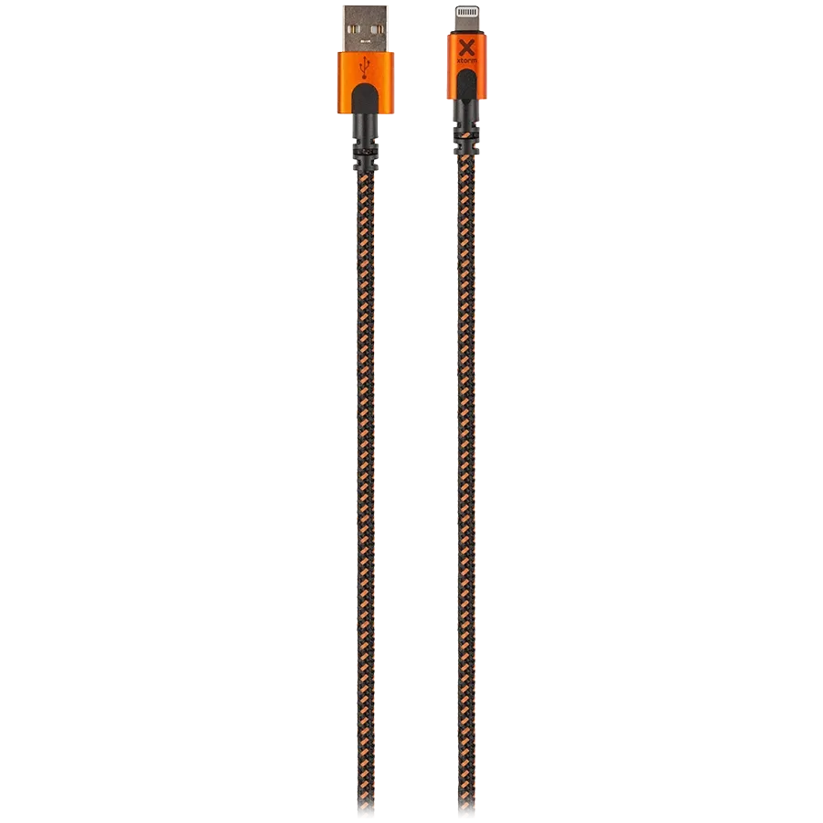 Cablu XTORM USB to Lightning, Black/Orange — image №1