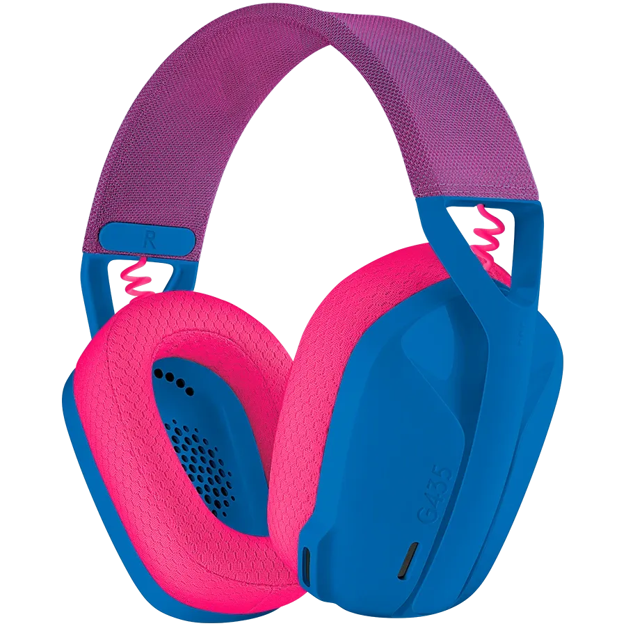 Ασύρματο Ακουστικό LOGITECH G435 Lightspeed με μικρόφωνο, Blue/Raspberry — Εικών №1