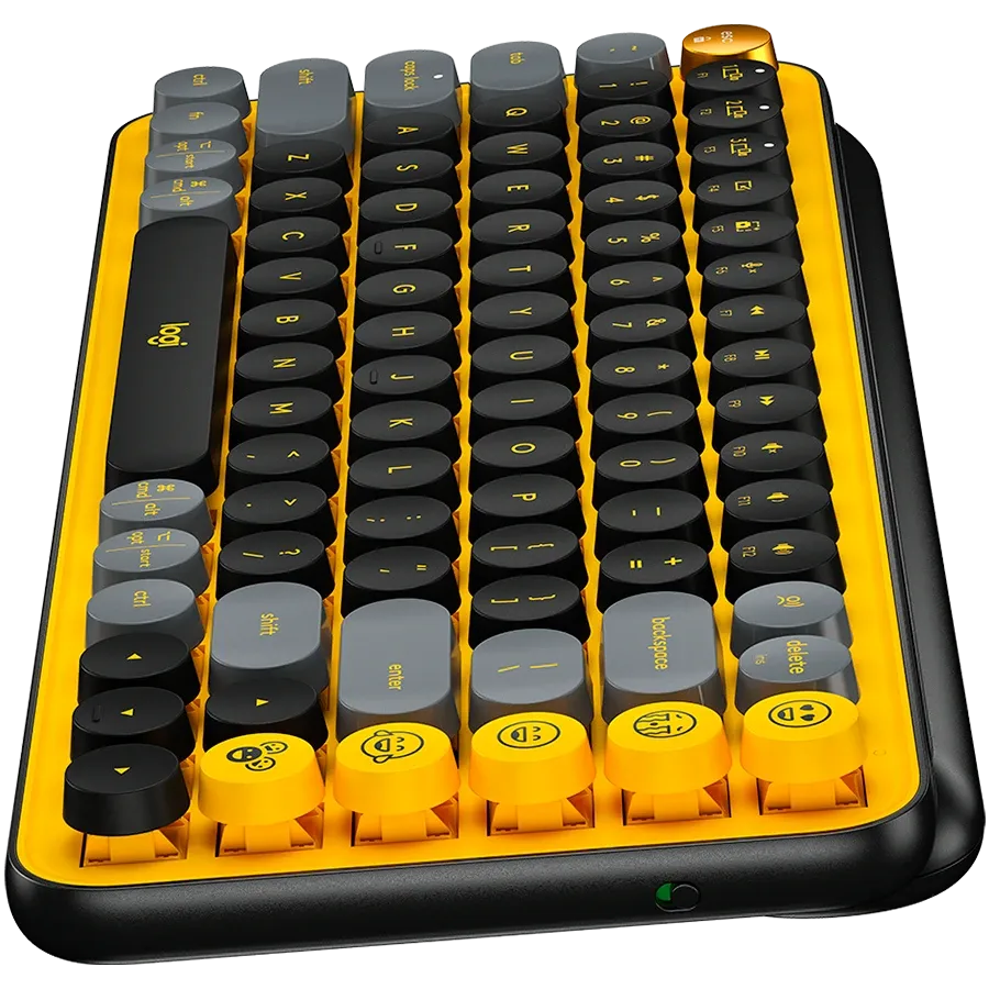 Клавиатура беспроводная LOGITECH POP Keys Wireless Mechanical Keyboard Blast Yellow (L920-010735) — Изображение №5