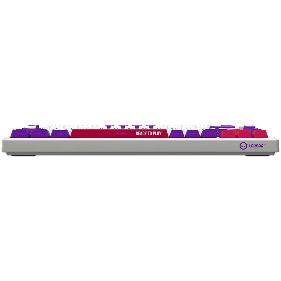 LORGAR KBP7075W Gaming Keyboard, Wireless, White, EN — Image №5