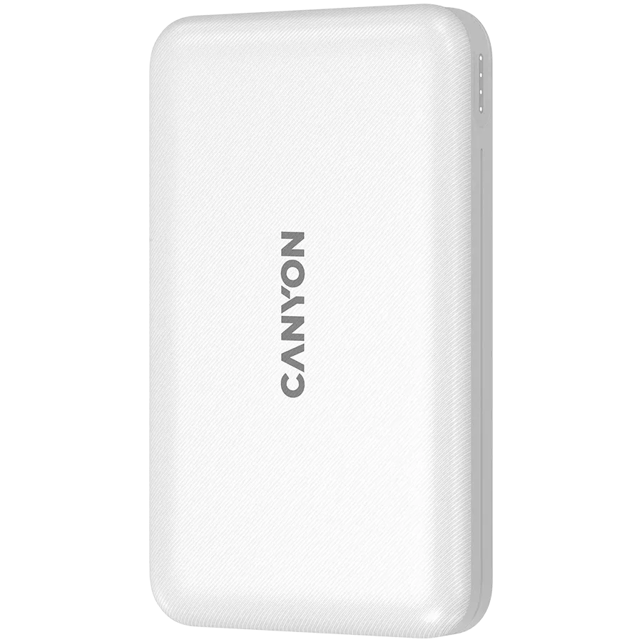 CANYON PB-1001 Power Bank, 10000 mAh, White — Image №2 CANYON PB-1001 Power Bank, 10000 mAh, White — Image №2