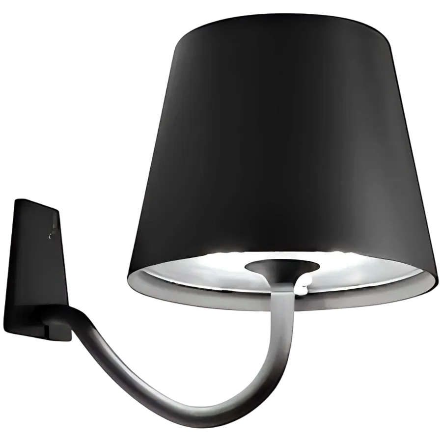 ZAFFERANO POLDINA WALL LAMP 110x140x157mm. MATT DARK GRAY 2.2W LED 185/203 lm. — Image №1