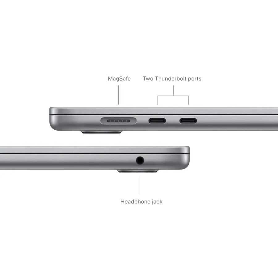Apple MacBook Air 15.3"  Apple M3 (8C CPU/10C GPU), 16 GB, 256 GB, Space Gray, 2024 — Image №7