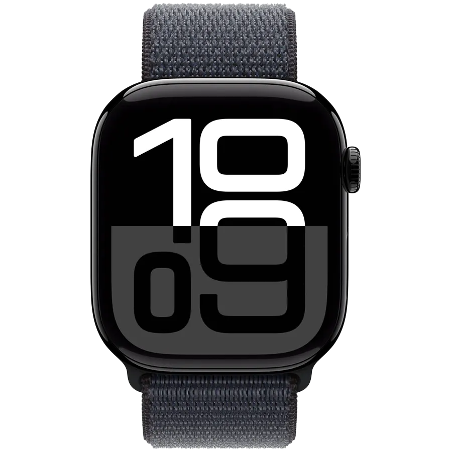Apple Watch Series 10 GPS, 42мм, Оникс, Ink Sport Loop — Изображение №2