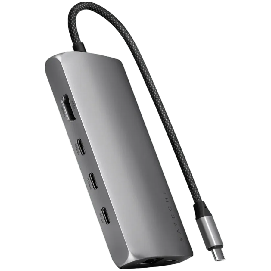 SATECHI  Multiport Adapter USB-C Multiport Adapter 8K with Ethernet V3 Space Gray — Image №1
