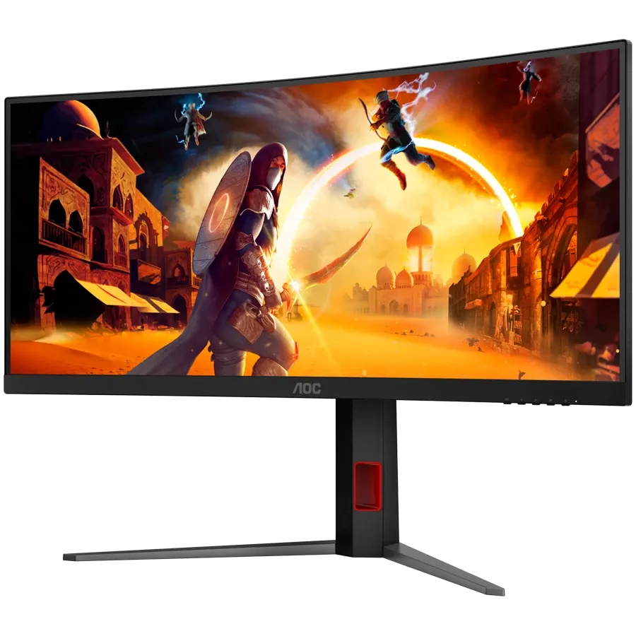AOC Monitor LED ( 3440x1440, VA) Black/Red — Image №1