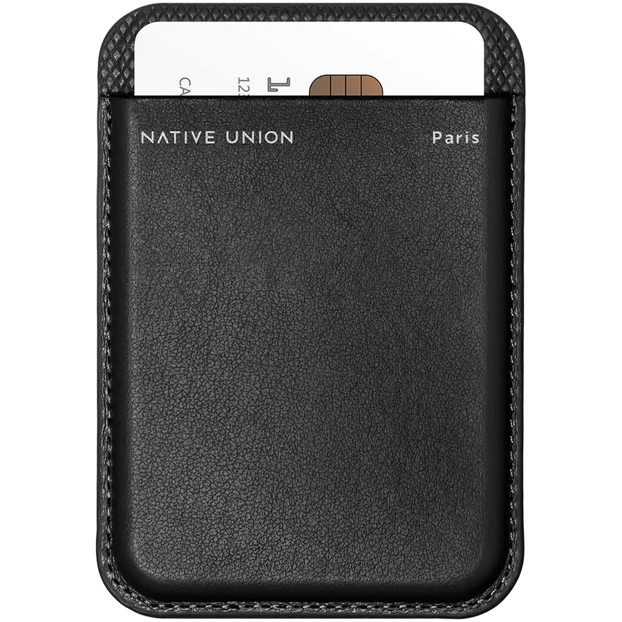NATIVE UNION Карман Classic Card Wallet с MagSafe Чёрный — image №3