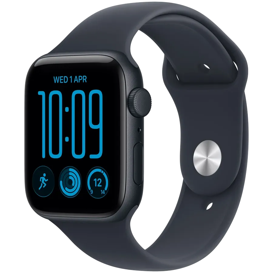 Apple Watch SE GPS Gen.3, 40χιλ., Μεσάνυχτα, Navy Blue Sport Band, M/L — Εικών №1 Apple Watch SE GPS Gen.3, 40χιλ., Μεσάνυχτα, Navy Blue Sport Band, M/L — Εικών №1