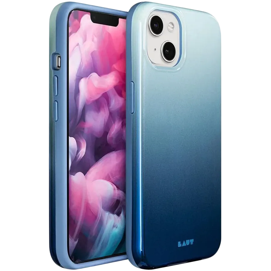 LAUT Защитный чехол Huex Fade , Синий аргон для iPhone 13 — Изображение №1