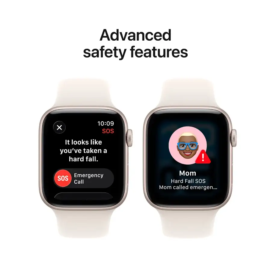 Apple Watch SE GPS Gen.3, 44mm, Gold, Starlight Sport Band, S/M — Image №7