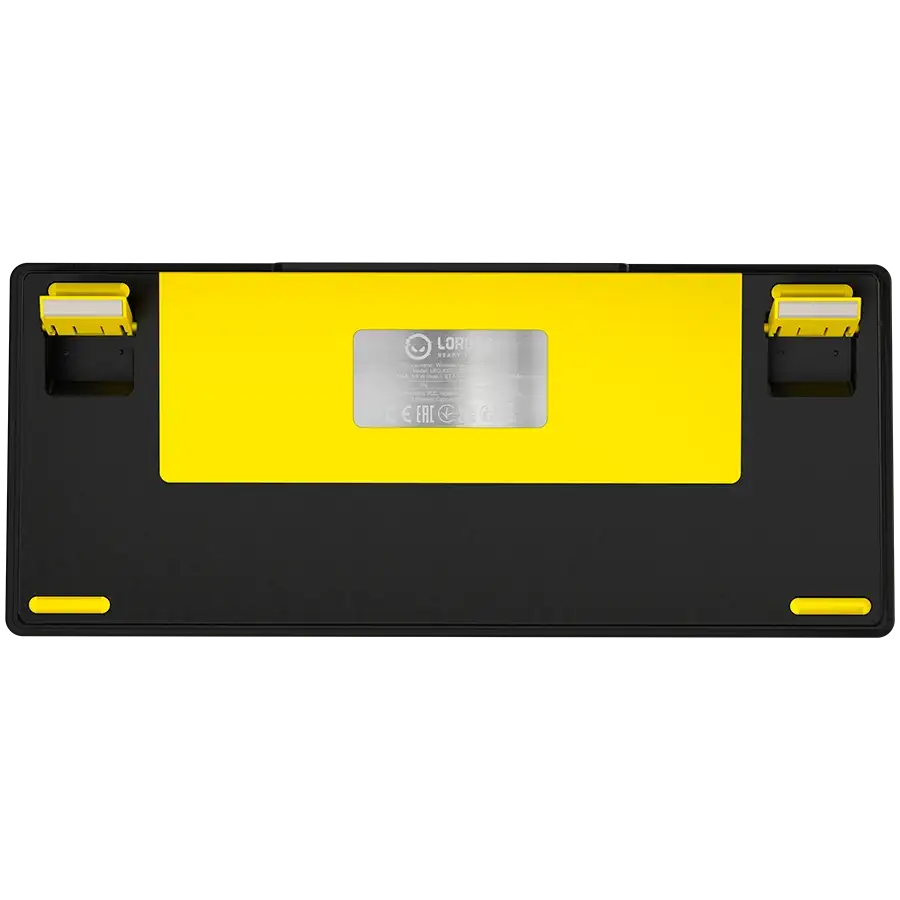 LORGAR KBP7075W Πληκτρολόγιο παιχνιδιών, Ασύρματο, Κίτρινο, Αγγλική — Εικών №8 LORGAR KBP7075W Πληκτρολόγιο παιχνιδιών, Ασύρματο, Κίτρινο, Αγγλική — Εικών №8
