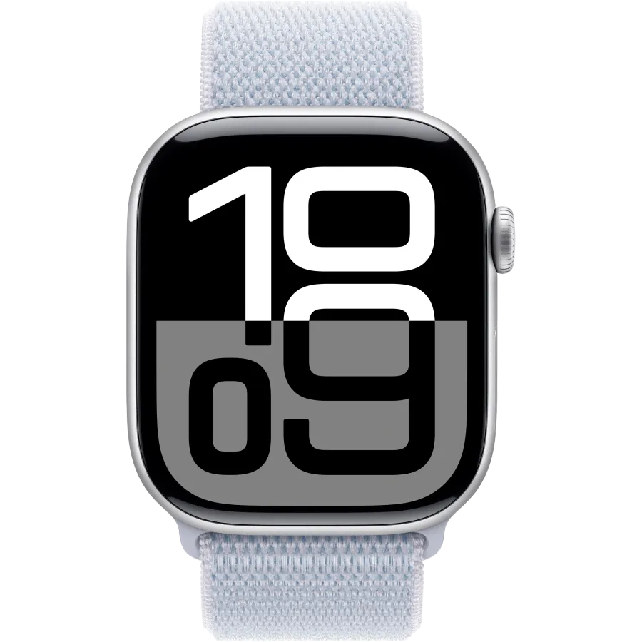 Apple Watch Series 10 GPS, 42mm, Silver, Blue Cloud Sport Loop — Image №2