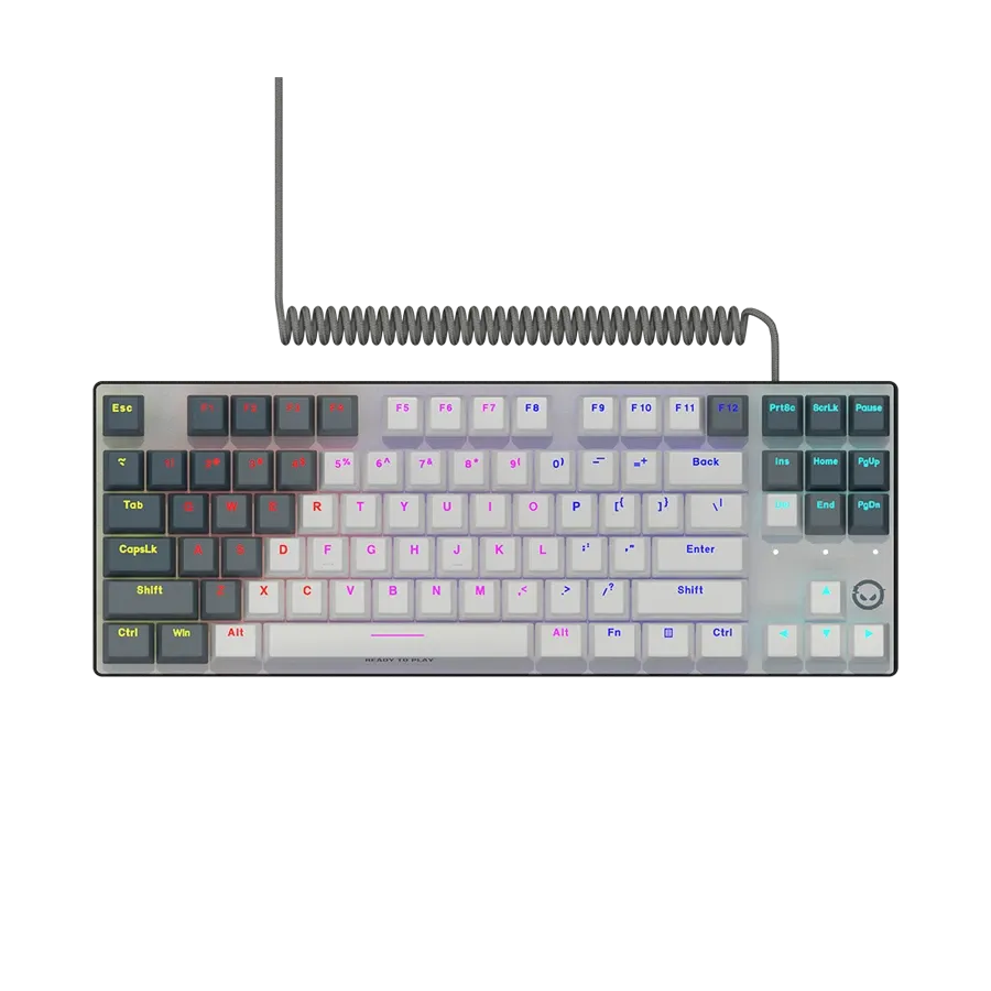 LORGAR Azar 514 TKL Игровая клавиатура, Проводная, Белый, Английский — Изображение №1