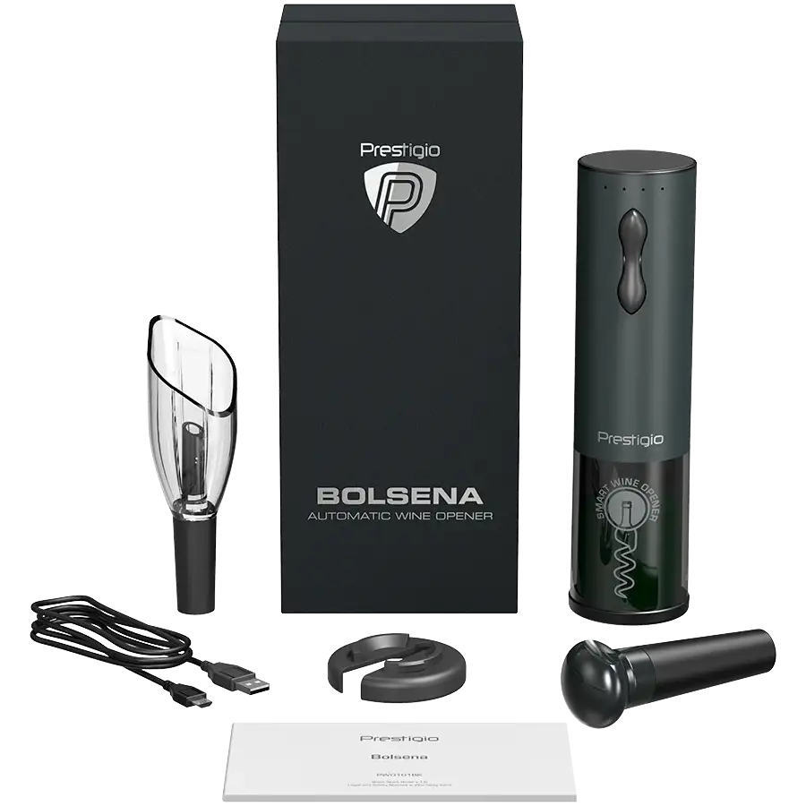 PRESTIGIO Bolsena , Matt BlackSmart wine opener — Image №9