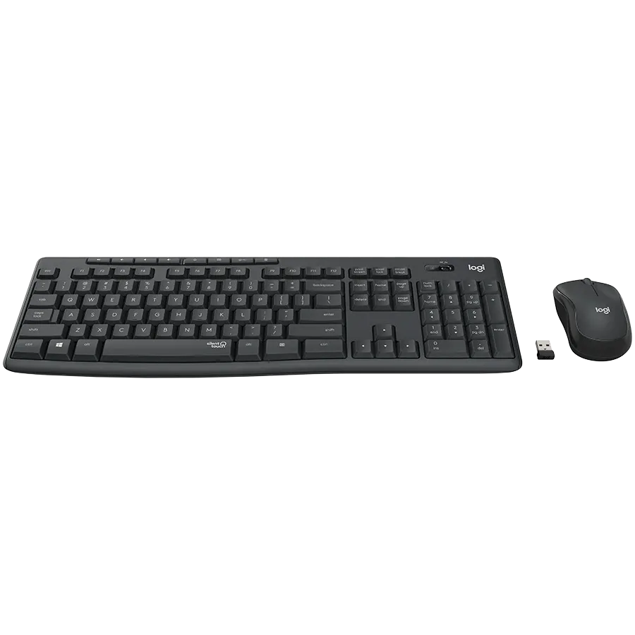 LOGITECH MK295 Silent Keyboard, Wireless, Graphite, International EN — Image №2