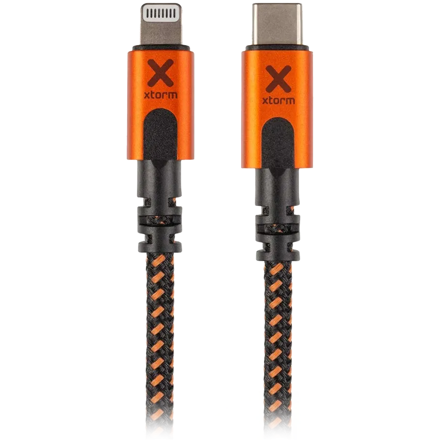 XTORM Lightning Cable, 1.5 m, Black/Orange — Image №1