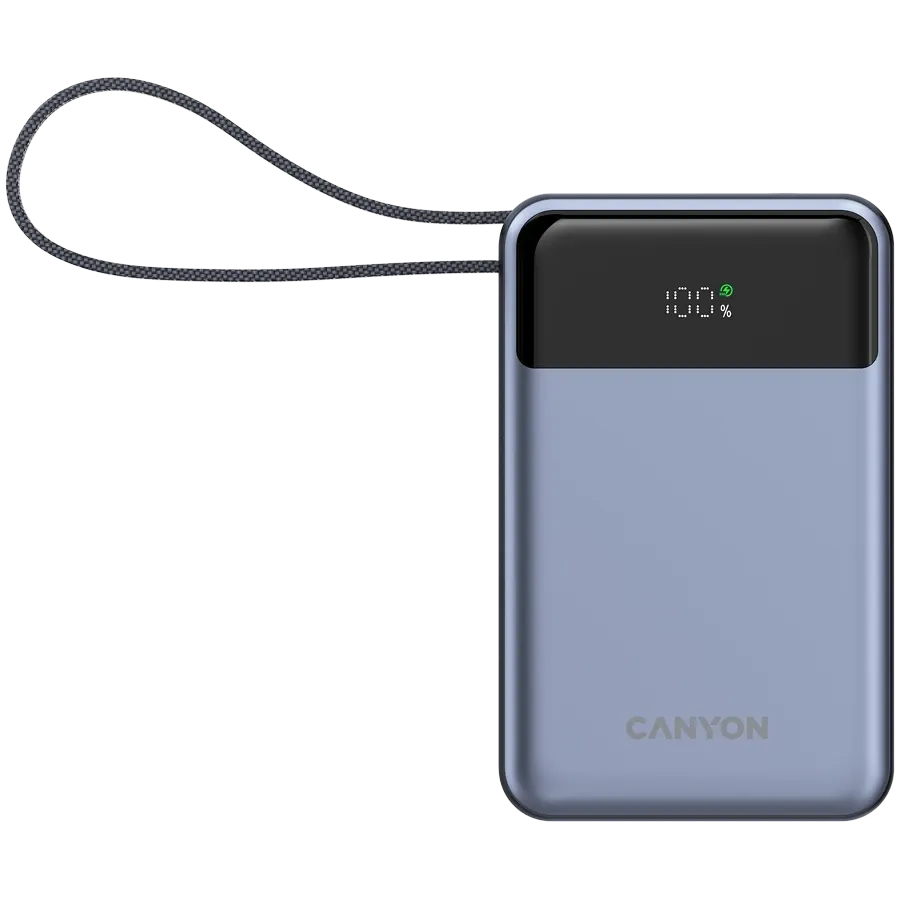 CANYON OnPower 600 Power Bank, 20000 mAh, Σκούρο Γκρι — Εικών №1