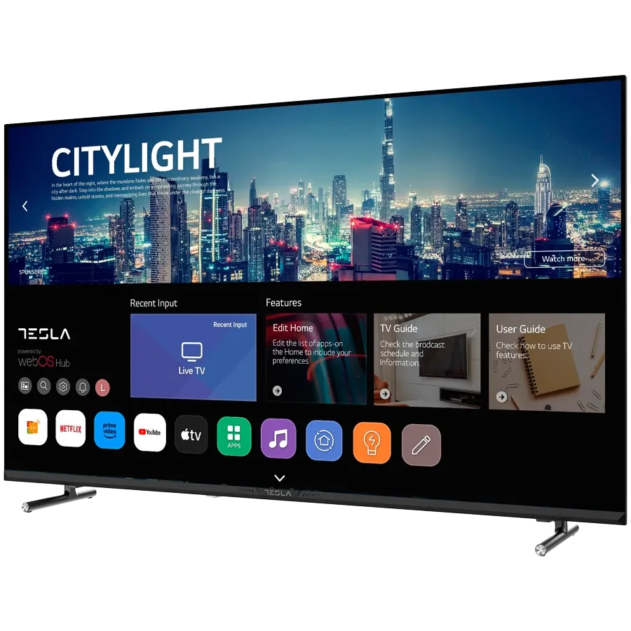 TESLA Смарт ТВ, LCD, 40", Full HD, Чёрный — Изображение №3 TESLA Смарт ТВ, LCD, 40", Full HD, Чёрный — Изображение №3