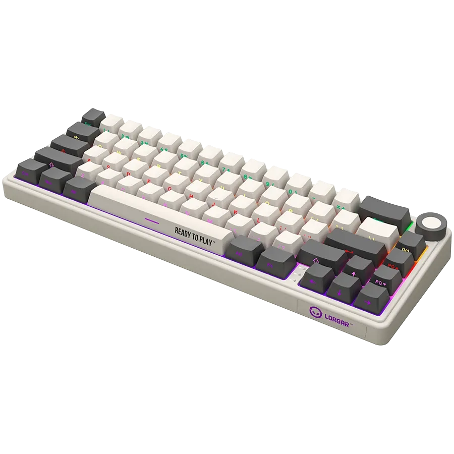 LORGAR KBP70MW Gaming Keyboard, Wireless, Beige, EN — Image №7