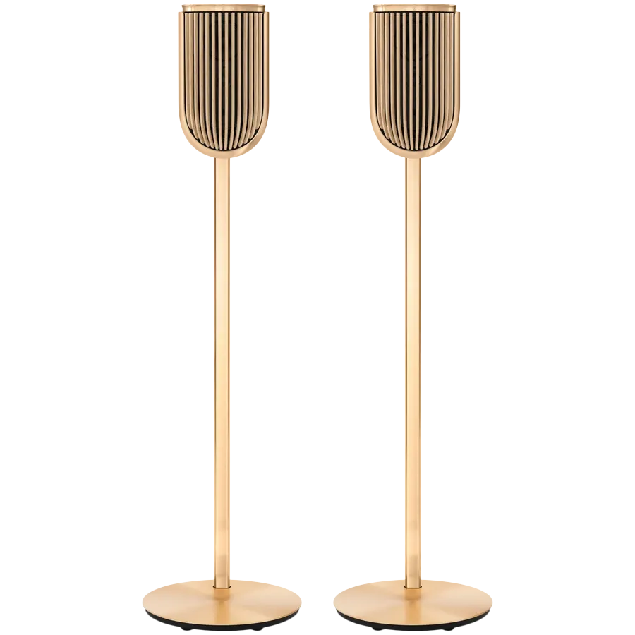 Beolab 8 AV System Gold Tone/Light Oak Floor Stand — image №1 Beolab 8 AV System Gold Tone/Light Oak Floor Stand — image №1