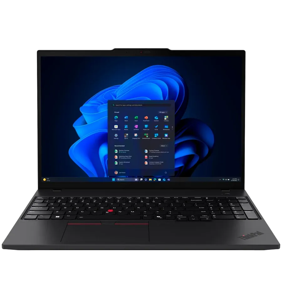 Laptop LENOVO ThinkPad T16 Gen 4 16" (1920x1200 60Hz), Core Ultra 5 Processor 225U, 32 GB, Graphics, Black, 1 TB — Image №1