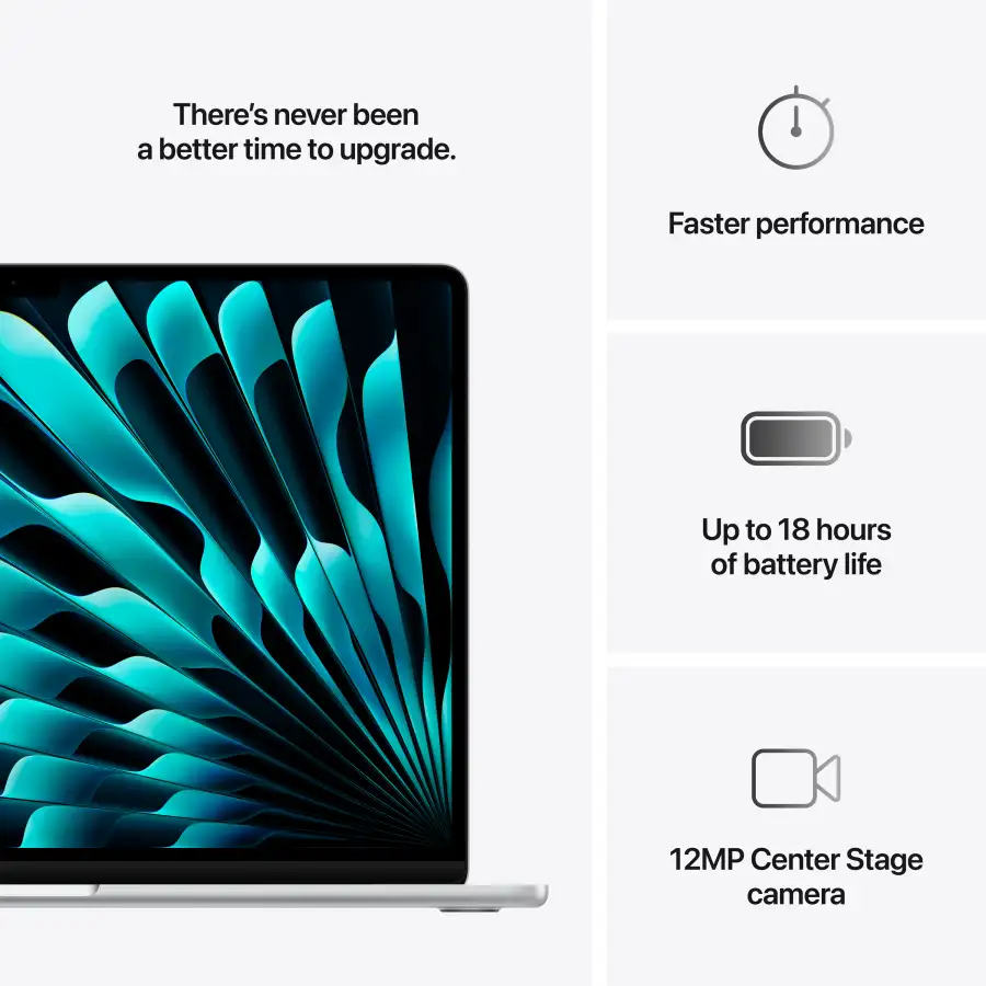 Apple MacBook Air 15.3"  Apple M4 (10C CPU/10C GPU), 16 GB, 512 GB, Silver, 2025 — Εικών №11