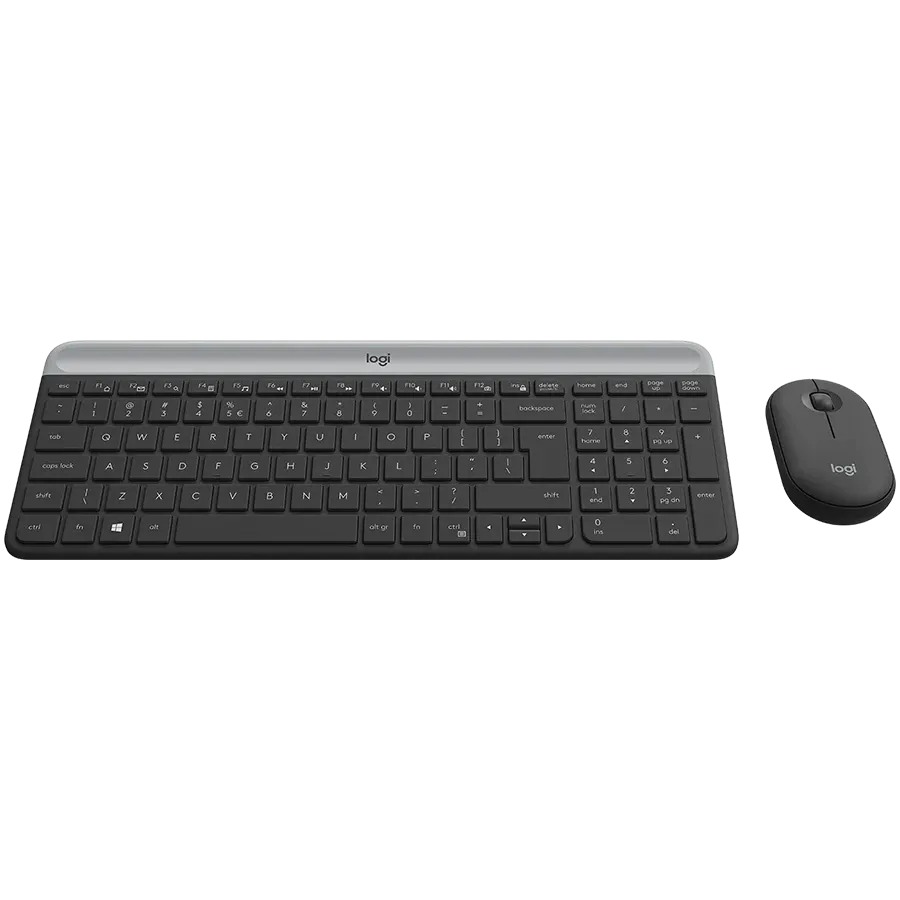 Клавиатура LOGITECH MK470, Беспроводное, Графит, Международный Английский — Изображение №3