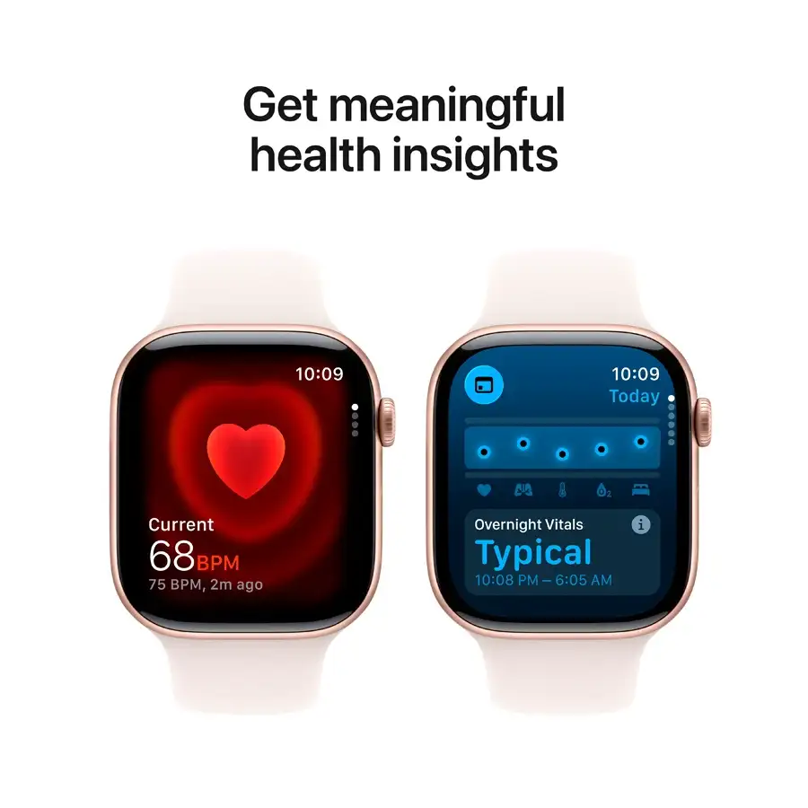 Apple Watch Series 11 GPS, 46mm, Rose Gold Aluminium, Light Blush Sport Band, M/L — Image №5