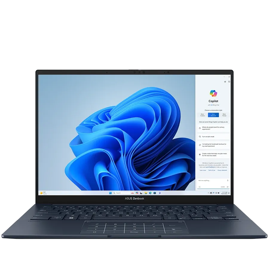 Φορητός ASUS 14" (1920x1200), Core Ultra 7 Processor 255H, 32 γιγαμπάιτε, Arc 140T, Ponder Blue, 1 τεραμπάιτε — Εικών №1